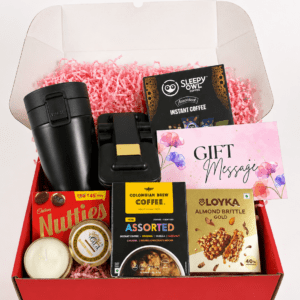The Gift Tree Delightful Coffee Brew Hamper | Coffee, Travel Mug & Desk Essentials