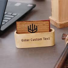 The Gift Tree Wooden Business Card Holder ? Make Every First Impression Count