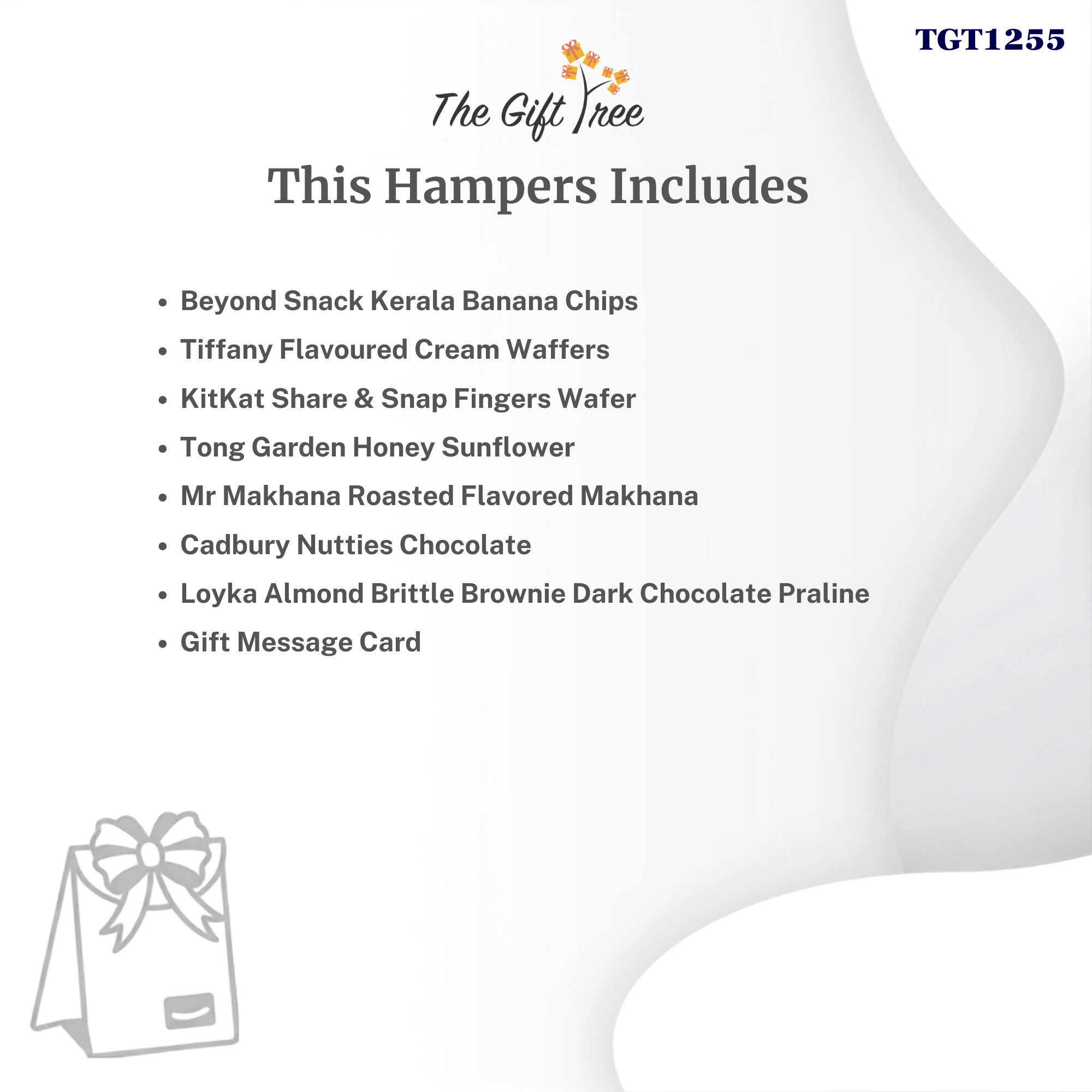 The Gift Tree Delightful Sweet & Crunch Hamper | Chocolates, Makhana & Snacks 3 The Gift Tree Delightful Sweet & Crunch Hamper | Chocolates, Makhana & Snacks - Image 3