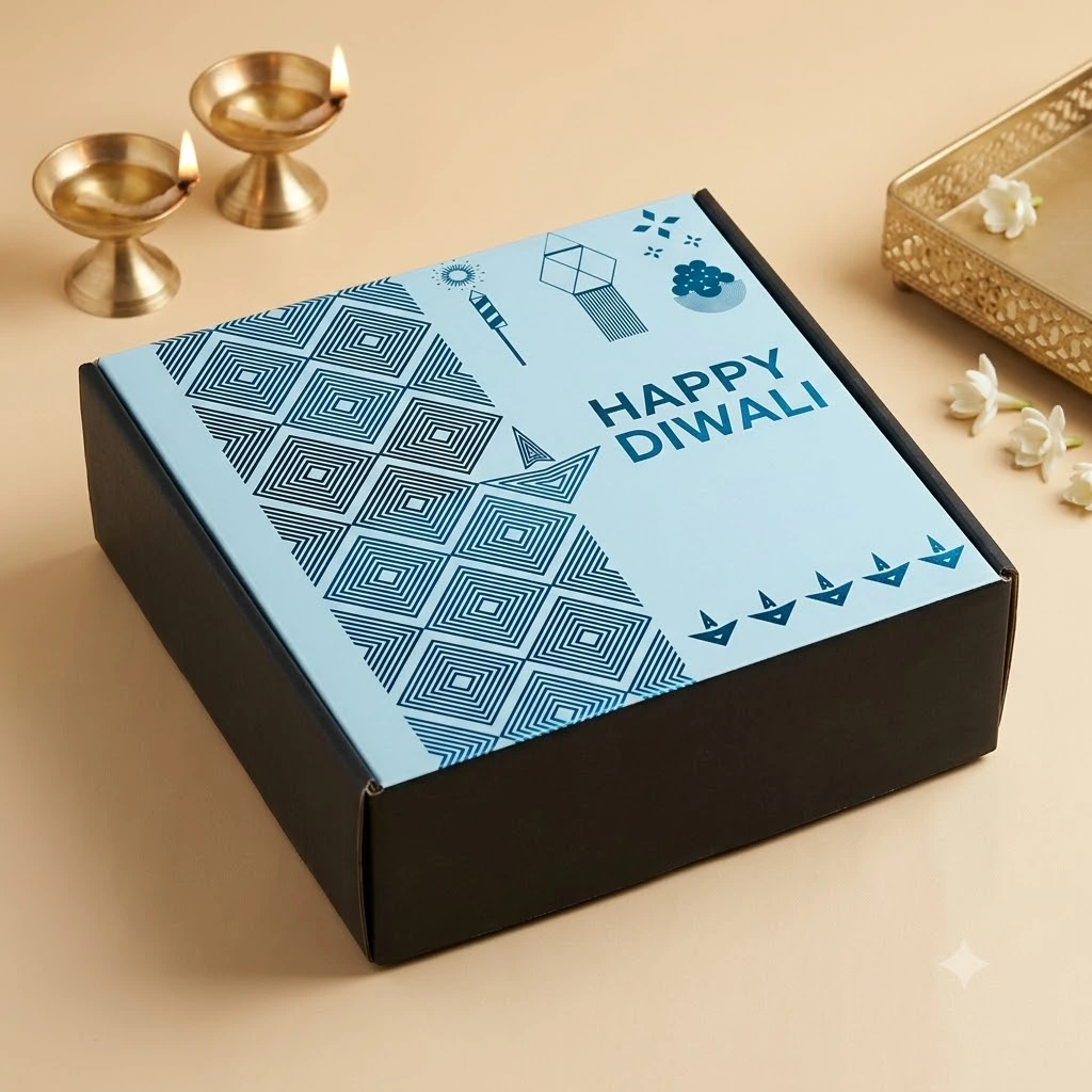 Exclusive Happy Diwali Gourmet Gift Box with Decorative Metal Diyas & Toran (Traditional Sweets, Dry Fruits & Sorriso Snacks) - Premium Festive Gifting Hamper 3 Exclusive Happy Diwali Gourmet Gift Box with Decorative Metal Diyas & Toran (Traditional Sweets, Dry Fruits & Sorriso Snacks) - Premium Festive Gifting Hamper - Image 3